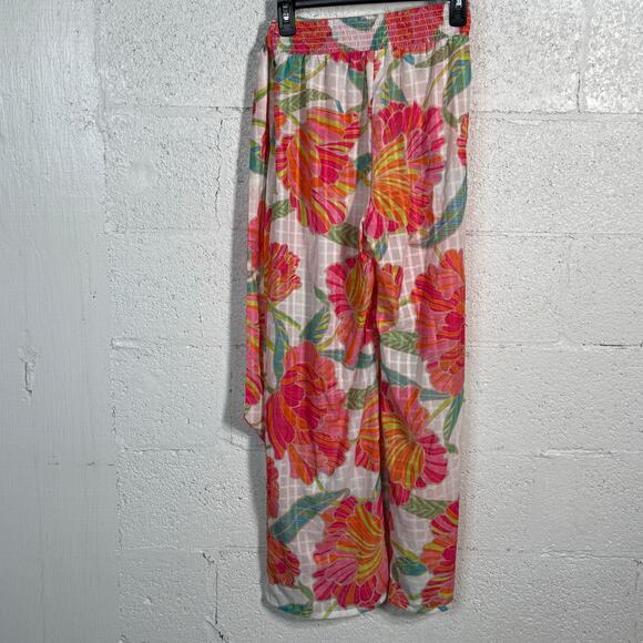 Trina Turk Women's Poppy Tie-Waist Beach Pants Cover-Up Multi, small - Picture 4 of 11